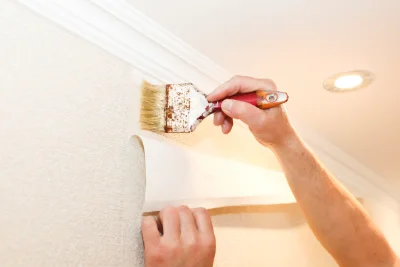 Pose de papier peint à Doméliers — revêtements muraux et toiles de verre